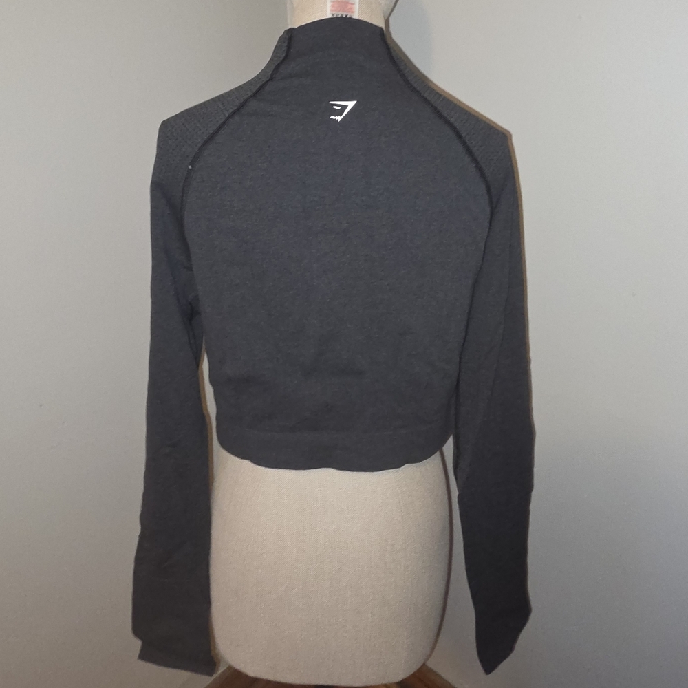 NWOT Gymshark High Neck Seamless Crop Top - Picture 6 of 8